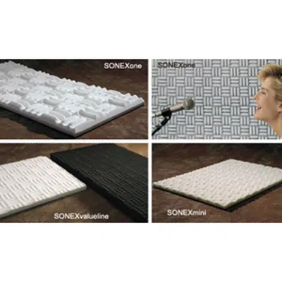 Image for SONEXvaluline™ - Melamine Foam Acoustical Baffles - Reduces Reflected Noise & Reverberation
