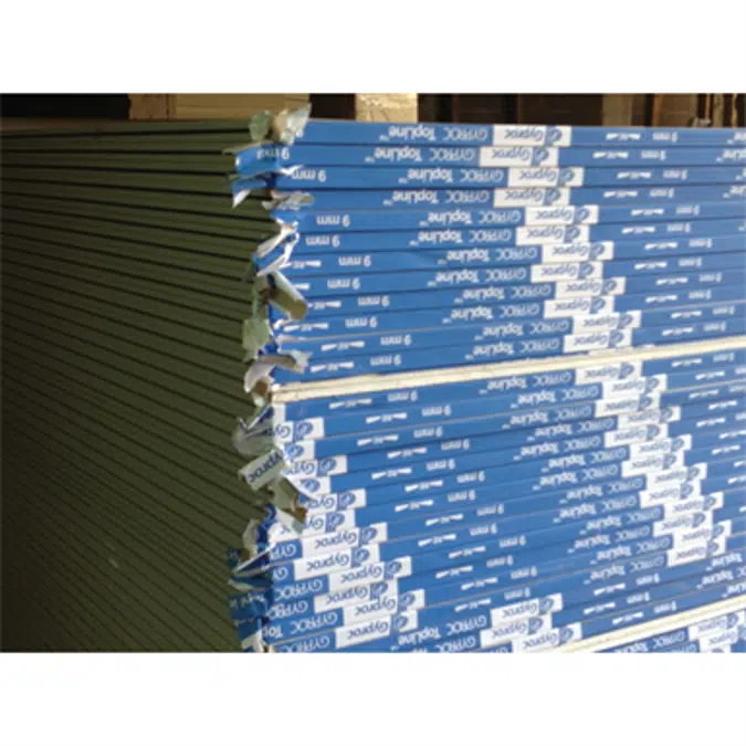 Moist resistent gypsum board 12,5 mm