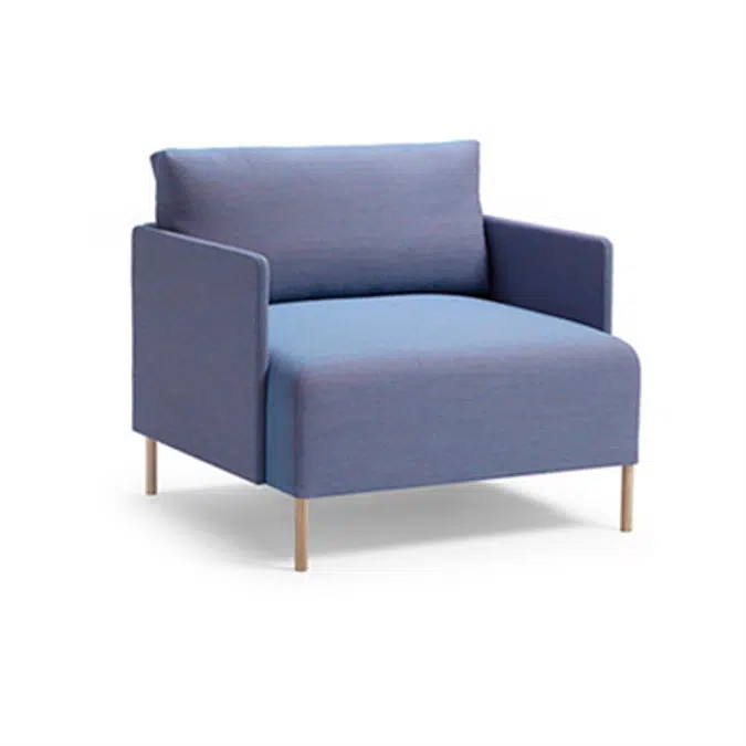 BIM objects - Free download! Blocks easy chair | BIMobject