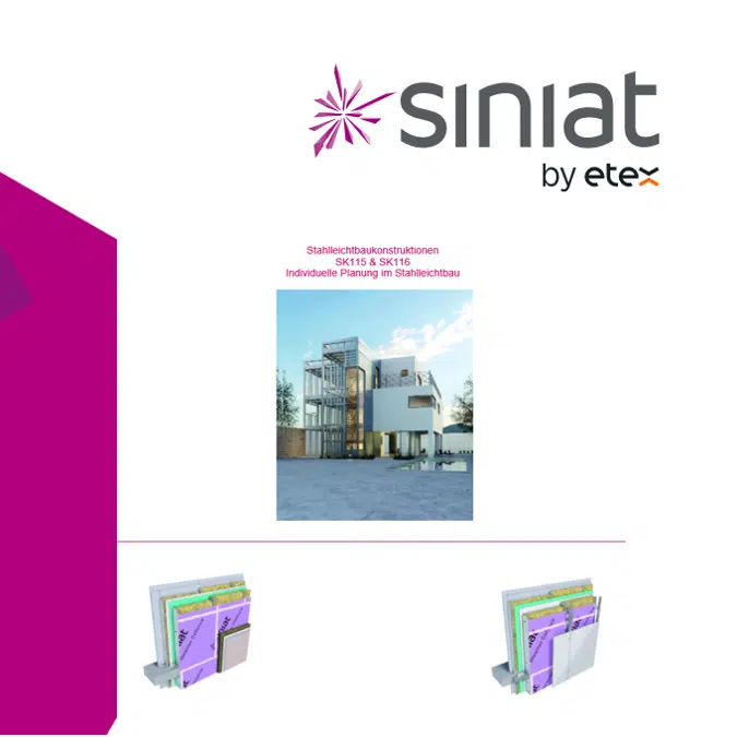 Siniat Stahlleichtbau SK115 & SK116