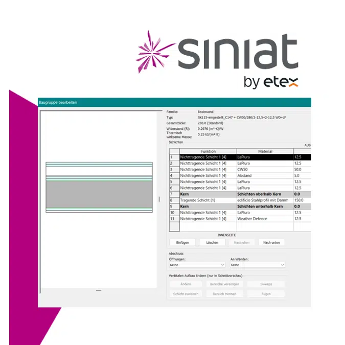 Siniat Stahlleichtbau SK115 & SK116