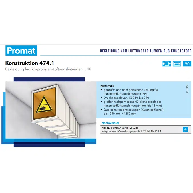 PROMATECT-LS Kunststoffbekleidung 474.1 PROMAT DE