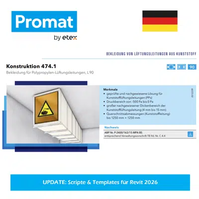 Imagem para PROMATECT-LS Kunststoffbekleidung 474.1 PROMAT DE}
