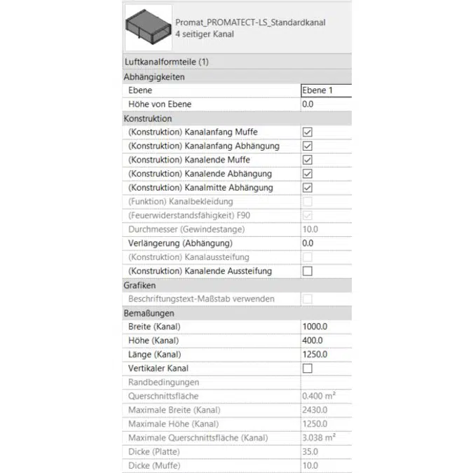 PROMATECT-LS selbständige Lüftungsleitung 476 PROMAT DE