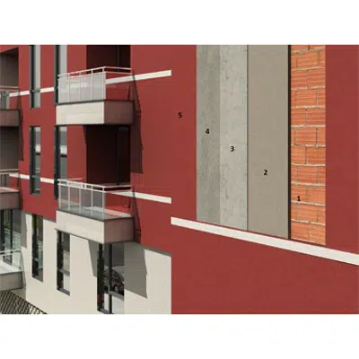 Breathable render for newly built masonry for healthy and comfortable surroundings (external with lime-based products)图像