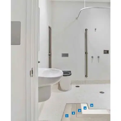 billede til SISTEMA PER LA POSA DI LVT IN BAGNI E AMBIENTI UMIDI