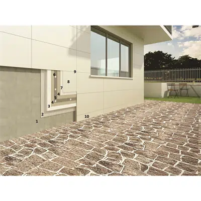 Image for Mapetherm tile system for installing thin porcelain tiles on facades with an external insulation system