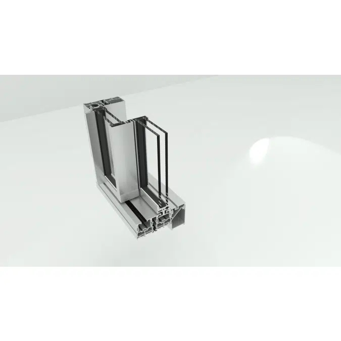 OS DOUBLE 4 RAIL WINDOW WITH 4 SLIDING SASH AND CONCEALED SILL WITH DRAINAGE