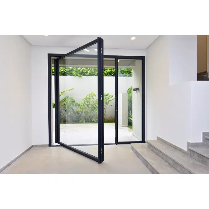 OS PIVOT DOOR WITH 1 LEAF AND HANDLE