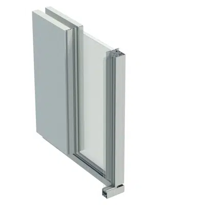 billede til OS DOUBLE 1 RAIL POCKET WINDOW WITH 1 SLIDIND SASH AND ANGLE BRACKET