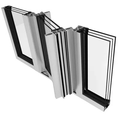 Imagem para ST FIXED WINDOW WITH OS PIVOT DOOR}