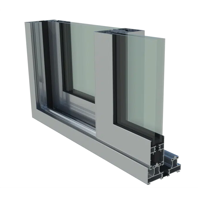 JE 2R - Janela de Correr com 2 Folhas JE80