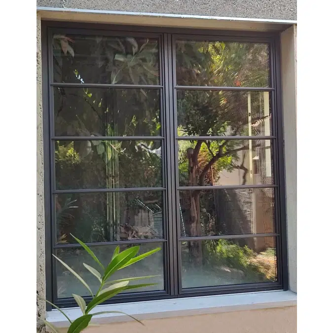 BIM objects - Free download! ST STEEL WINDOW WITH TILT AND TURN AND 1 ...