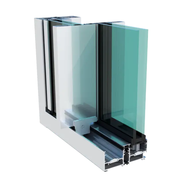 BIM objects - Free download! System OS - 2 LEAVES SLIDING WINDOW LIMIT ...