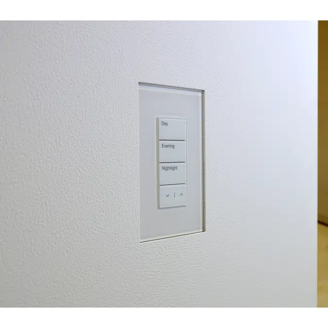 Flush wall mount for Lutron Palladiom 1G US Glass