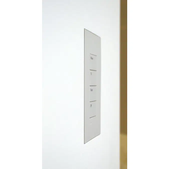 Flush wall mount for Lutron Palladiom 1G US Matte