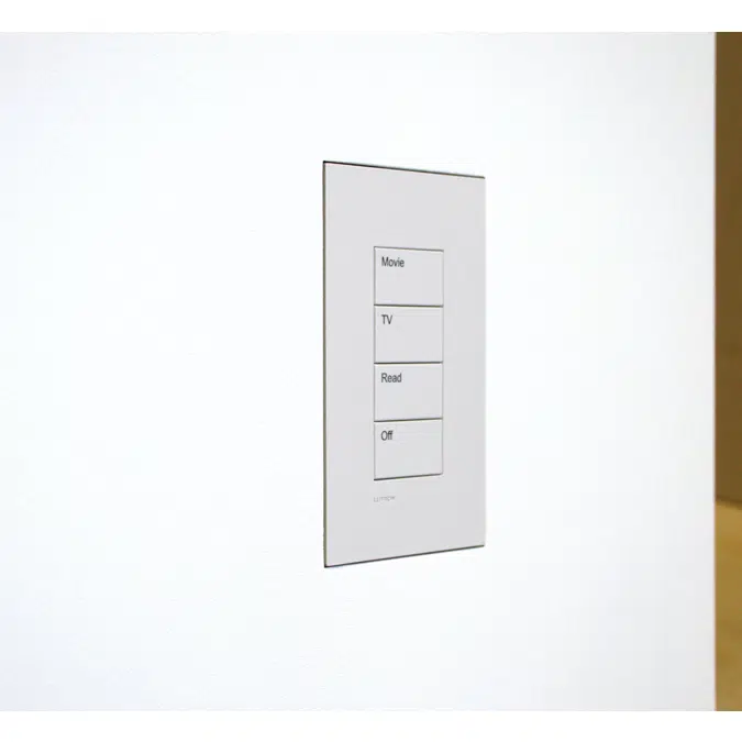 Flush wall mount for Lutron Palladiom 1G US Matte