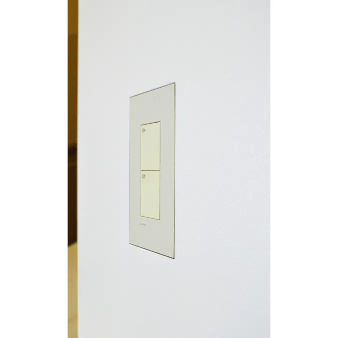 Flush wall mount for Lutron Palladiom 1G US Matte