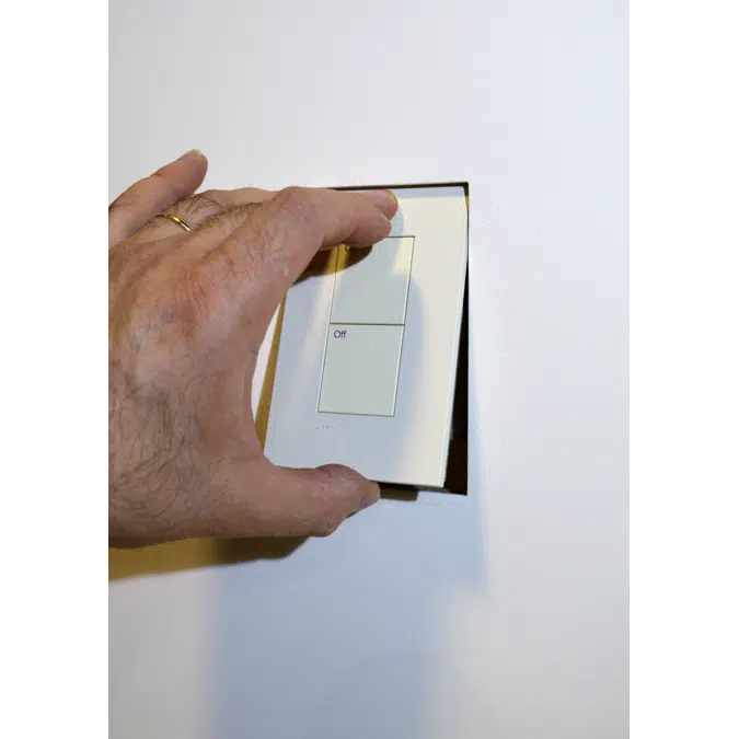 Flush wall mount for Lutron Palladiom 1G US Matte