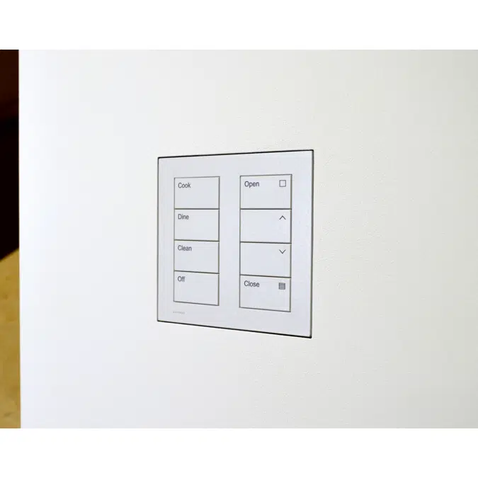 Flush wall mount for Lutron Palladiom square 2 column matte