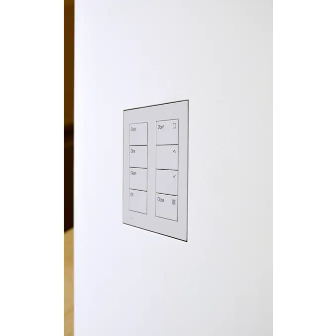 Flush wall mount for Lutron Palladiom square 2 column matte