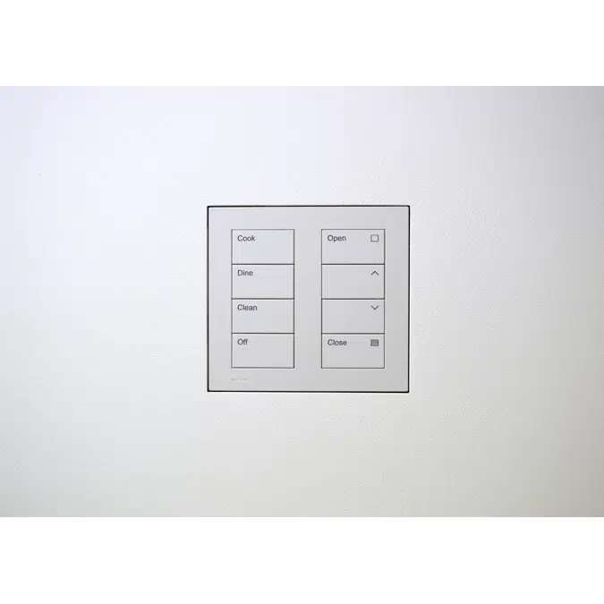 Flush wall mount for Lutron Palladiom square 2 column matte