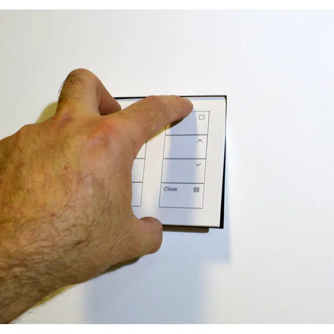 Flush wall mount for Lutron Palladiom square 2 column matte