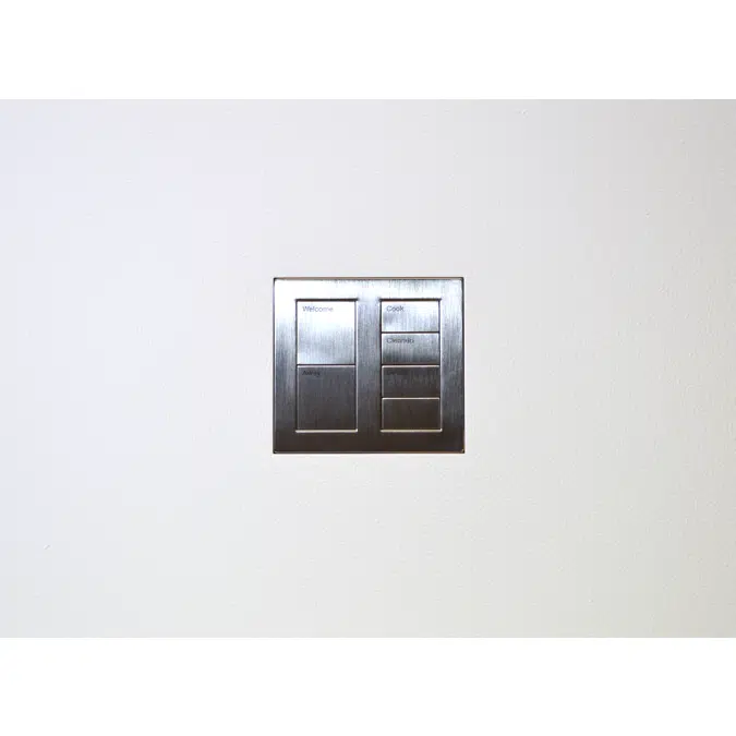 Flush wall mount for Lutron Palladiom square 2 column metal