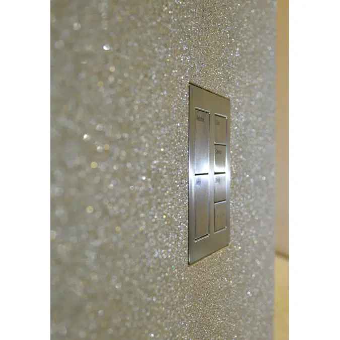 Flush wall mount for Lutron Palladiom square 2 column metal