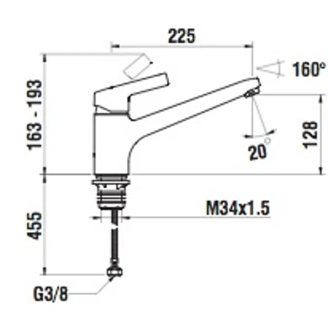 SK Citypro S, Kitchen faucet