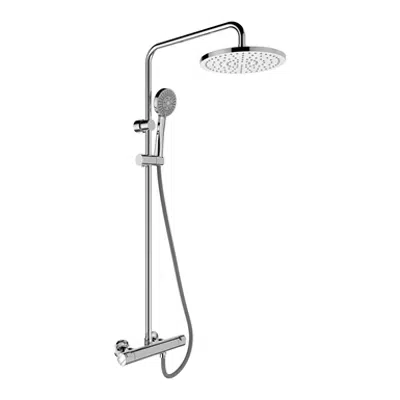 Image for SK Citypro S, Showerstation, Mounting dist. 120 mm, Ø 250 mm, rainshower, handshower, flexible hose and diverter