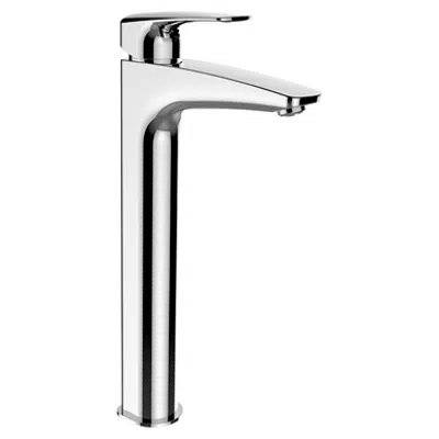 obraz dla SK Laurin, Column basin faucet, Eco+, projection 130 mm, fixed spout, w/o pop-up waste