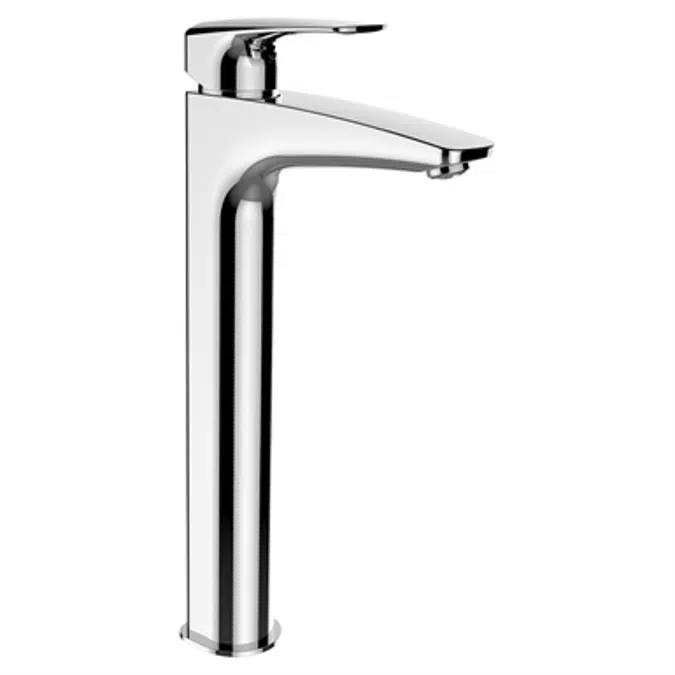 SK Laurin, Column basin faucet, Eco+, projection 130 mm, fixed spout, w/o pop-up waste