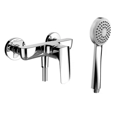 kuva kohteelle SK Laurin, Shower faucet, Mounting dist. 153 mm, w. fittings, w. accessories