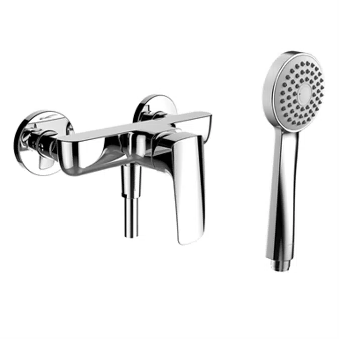 SK Laurin, Shower faucet, Mounting dist. 153 mm, w. fittings, w. accessories