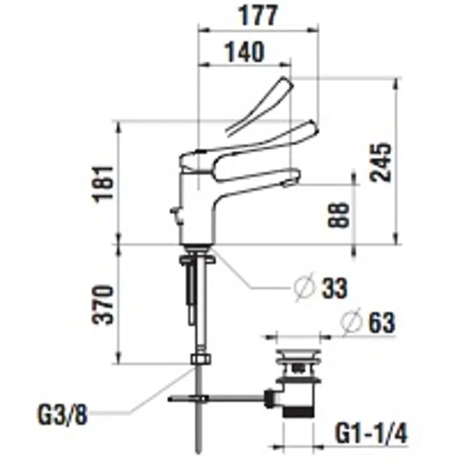 SK Citypro Liberty, Basin faucet