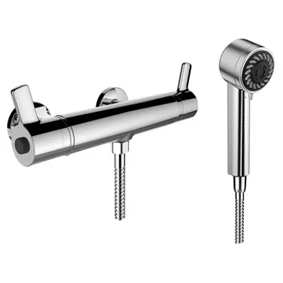 Image for SK Thermofit, Shower faucet, Comfort, mounting dist. 153 mm, w. fittings, w. accessories