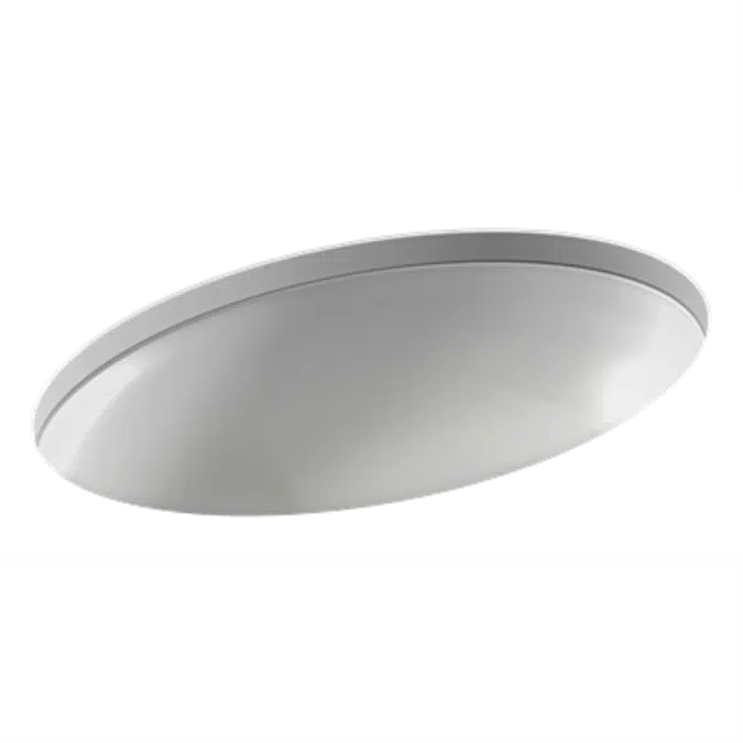 VOX - Oval undermount vanity basin 56.2 x 39.2 cm, with overflow hole