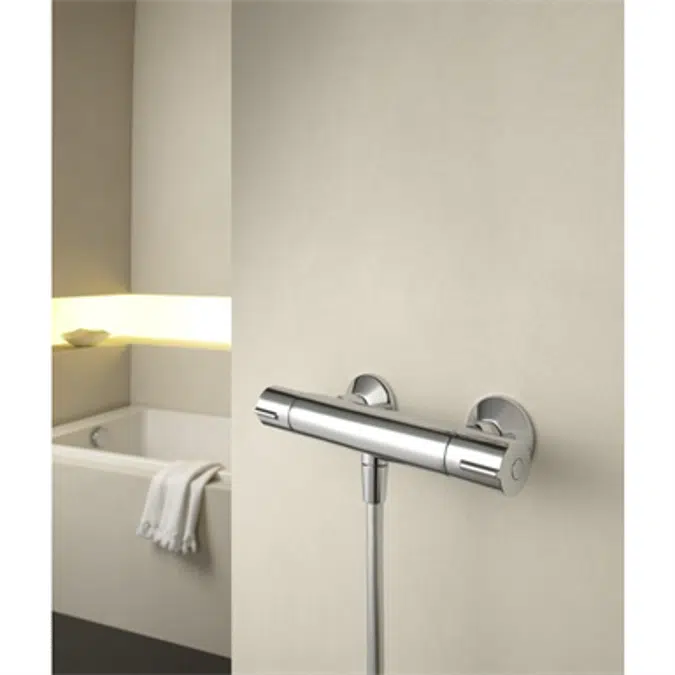 Thermostatic single-lever wall-mount shower mixer