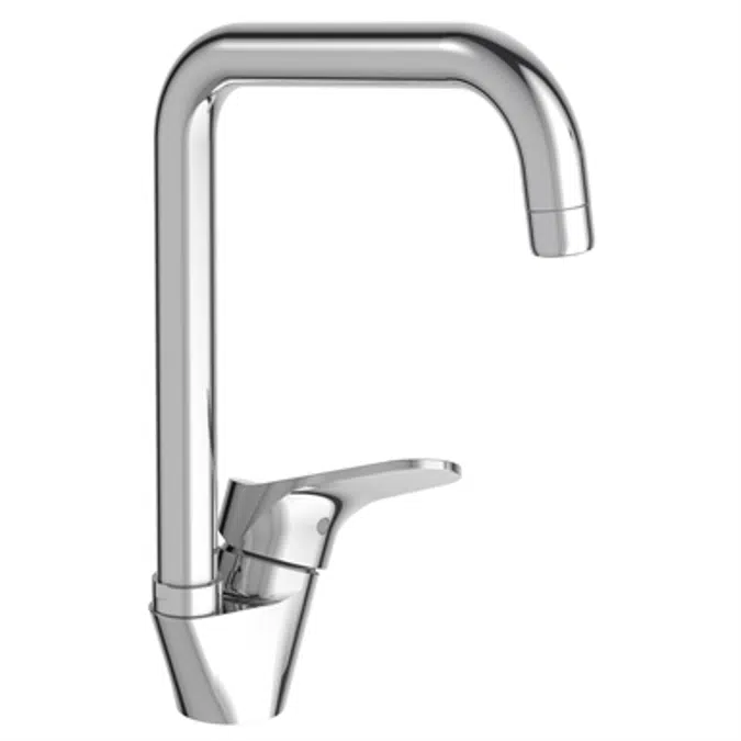 BRIVE - Single-lever sink mixer, tube spout  - C3 cartridge  - fast installation system