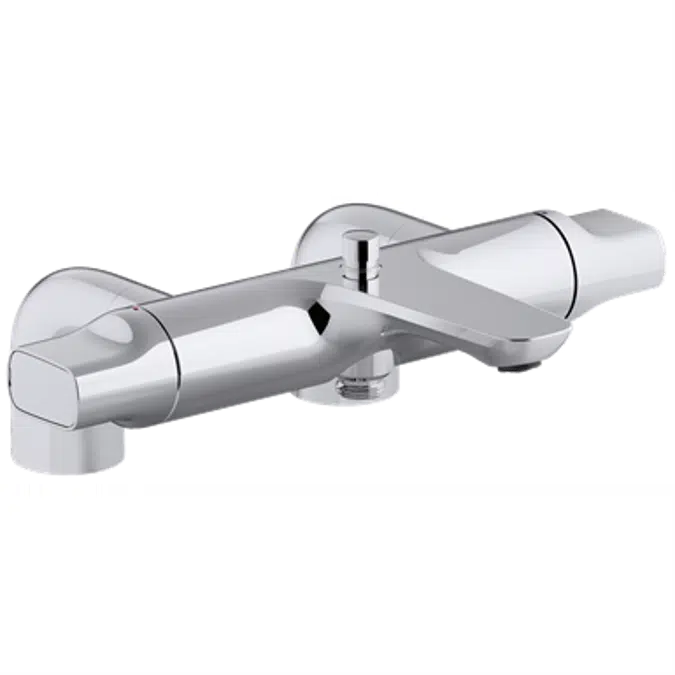 ALEO - Single-lever thermostatic deck-mount bath/shower mixer