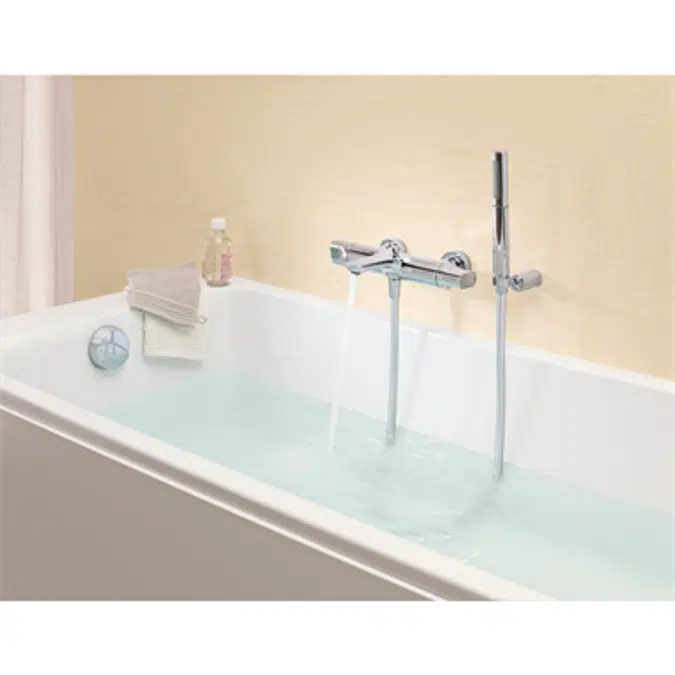 ALEO - Single-lever thermostatic deck-mount bath/shower mixer