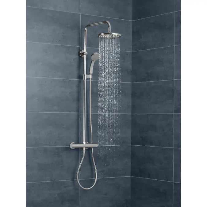 JULY - Shower column with thermostatic & round showerhead