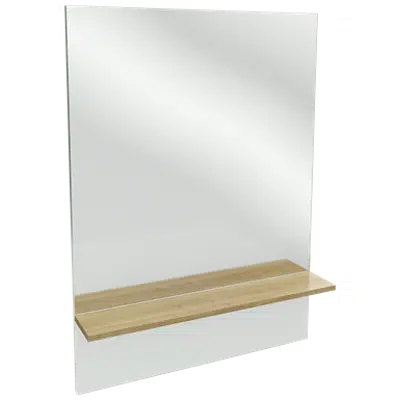 imagen para STRUKTURA - Tall mirror with shelf 79 cm