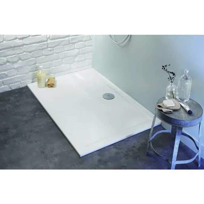 KYREO - Ceramic shower tray 100 x 70 x 4 cm