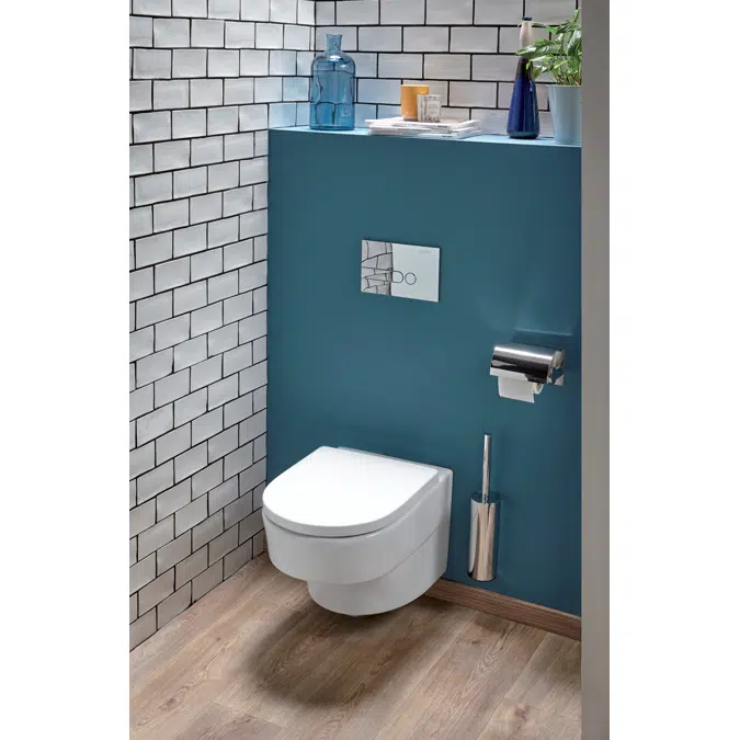 ODEON RIVE GAUCHE - Rimless wall-hung WC pan