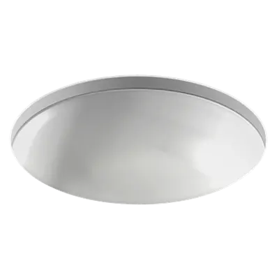 obraz dla VOX - Round undermount vanity basin ø48.2 cm, with overflow hole