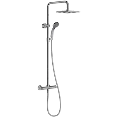 Image for JULY - Shower column with thermostatic mixer and square showerhead