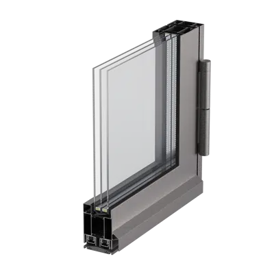 Forster unico HI single leaf door in fixed glazing insulated图像