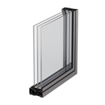 fenêtre forster unico xs, cadre 8 mm, 2 vantaux